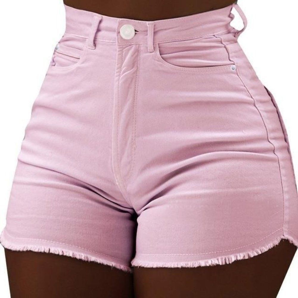 High Waist Casual Slim Fit Push Up Bodycon Shorts